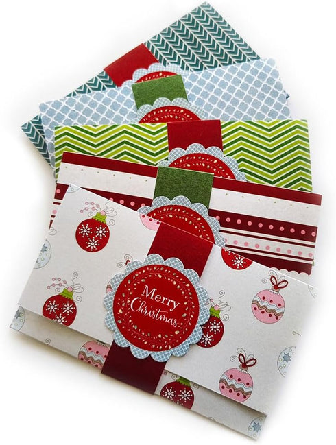 Adore By Nat Christmas Holiday Gift Card or Money Holders - Merry