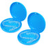 2 Pack Orthodontic Retainer Case, Simple Aligner Case for Invisalign, Night Mouth Guard Case (Blue)