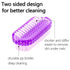 Nail Brush Two Sided Hand Fingernail Scrub Brushes - Soft Stiff Bristles for Cleaning Nails and Toes, 4 PCS