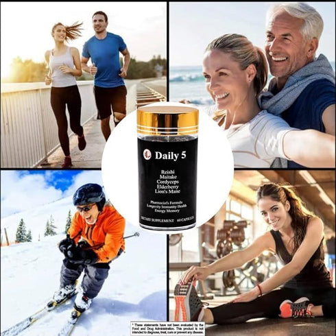 Daily 5 with All Purposes Antioxidants Dietary Supplement | The Pharmacist's Formulation Mushroom Complex