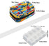 Skerhhux 7 Colorful Pattern Art Pill Case Travel Pill Organizer Weekly Day Portable with Zipper Medicine Box Pill Case