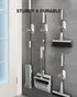 Plastic Broom Holder Wall Mount, 4 Count, White