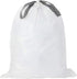 Plasticplace 5 Gallon White Trash Bag Liners, 0.9 Mil Thick, Sturdy Drawstring Placement, 19" X 25" (100 Count)