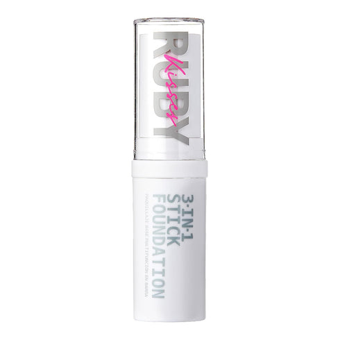 Ruby Kisses Natural Full Coverage 3-In-1 Stick Foundation, Lightweight, Long Lasting, Easy to Apply, Concealer &