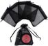 50pcs Organza Bags 3.54''x4.33'' Satin Drawstring Pouch, Wedding Party Favor Gift Bag, Black
