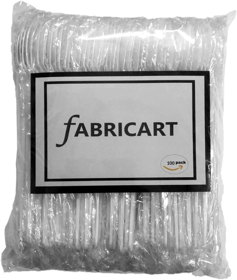 Medium Weight Wrapped-Plastic Disposable Long Shake | Ice Cream | Soda Spoons-White-100 pcs Value pack