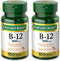 Nature's Bounty Natural Vitamin B12, 1000mcg, 100 Tablets, Pack of 2