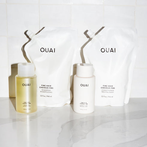 OUAI Fine Hair Conditioner - Volumizing Conditioner for Fine Hair, 10 Oz, Free from Parabens and Sulfates