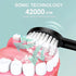 Electric Toothbrush for Women - USB Rechargeable Sonic Toothbrush with 8 Brush Heads, 6 Cleaning Modes (Pink)