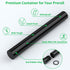 Portable Aluminum Metal Tube Container (2 Pack), Waterproof Storage Tube Holder Case, Fits in Pocket or Purse