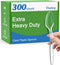 300 Count Clear Disposable Spoons - Heavy Duty, BPA-Free, Heat Resistant, Premium Plastic for Party Supply