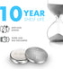 Tenergy CR1632 3V Lithium Button Cell, 10 Count Pack (2 Packs) for Watches, Key Fobs, Medical Devices, and More