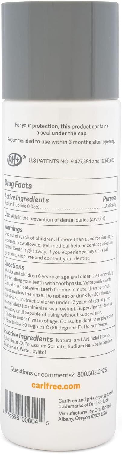 Recommended, CTx3) CariFree Maintenance Rinse, Citrus Flavored, Anti-Cavity Fluoride Mouthwash, Dentist Prevents Oral