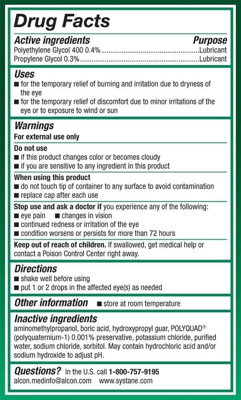 Systane Ultra Lubricant Eye Drops