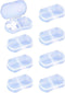 8PCS Pill Case Organizer, Pocket Small Pill Holder, Daily AM & PM Containers for Medication, Travel