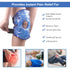 NEWGO Knee Cold Pack, 2 Pack Reusable Soft Gel Freeze Wrap for Injury, Ice Packs for Knee Surgery, Pain Relief