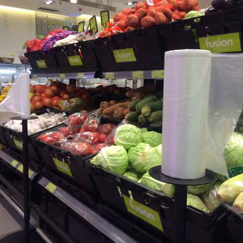 16" X 20" Plastic Produce Bags on a Roll, Food Storage Clear Bags, One Roll 350 Bags