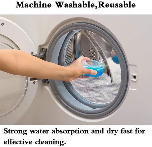 3 Pocket Steam Mop Pads - Double-Sided Rectangle Microfiber Refill Pad for Shark Euro Pro Mops