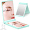 WOBSION Lighted Compact Mirror, Rechargeable Travel Makeup Mirror with Light, 1x/3x Magnifying, Gifts for Girls