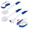 CELOX 5 Pack Kitchen Scrub Brush Set with Ergonomic Handle - Deep Cleaning Brushes for Bathroom, Dish, Grout, and Bottle