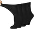 Diabetic Dress Socks Comfortable Soft Non-Constricting for Men Women - Ease Circulation Neuropathy Maternity (Black 4