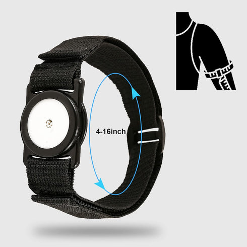 Armband for Freestyle Libre 1 & 2 14 Day, Insulin Pod Monitoring System Protection Sensor Cover Diabetes CGM Holder, 4" to 16" Adjustable Active Arm & Leg Band, No More Adhesive Patches