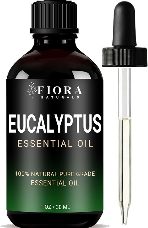 Eucalyptus Essential Oil - 100% Pure for Diffuser, Humidifier, Sinus, Cold, Aromatherapy, Natural Oil for Skin