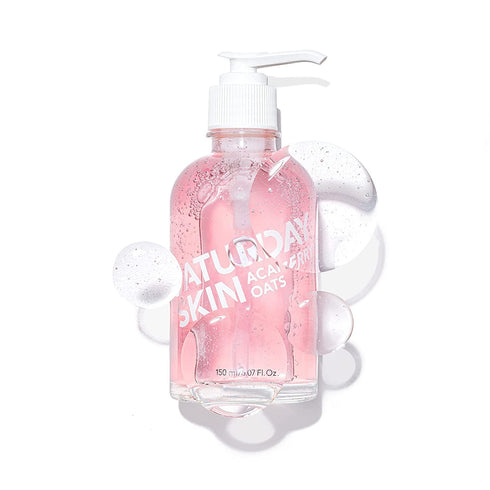 Saturday Skin Hydrating Gentle Facial Gel Cleanser, Korean Skin Care, Makeup Remover for Sensitive Skin with