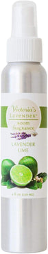 Victoria's Lavender Lime All-Natural Home Atmosphere Spray, Essential Oil Concentrated Air Freshener, Bathroom Odor