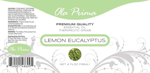 Ola Prima Lemon Eucalyptus Essential Oil, Therapeutic Grade for Aromatherapy, Diffuser, Relaxation, Cosmetic Making,