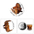 YOHAMA 36 PCS Brown Mini Hair Claw Clips for Kids and Adult Hairstyles, Strong Grip Multifunction Clamp Clips