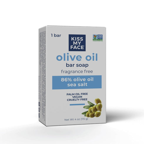 Kiss My Face Soap Bar, 3pk Pure Olive, 4 Ounce