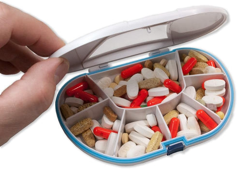 vitacarry 7 150 Gasketed Compartment Pill Box Holds Up To Pills Waterproof