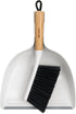 MR.SIGA Portable Dustpan and Brush Set, Cleaning Brush and Dustpan Combo with Bamboo Handle