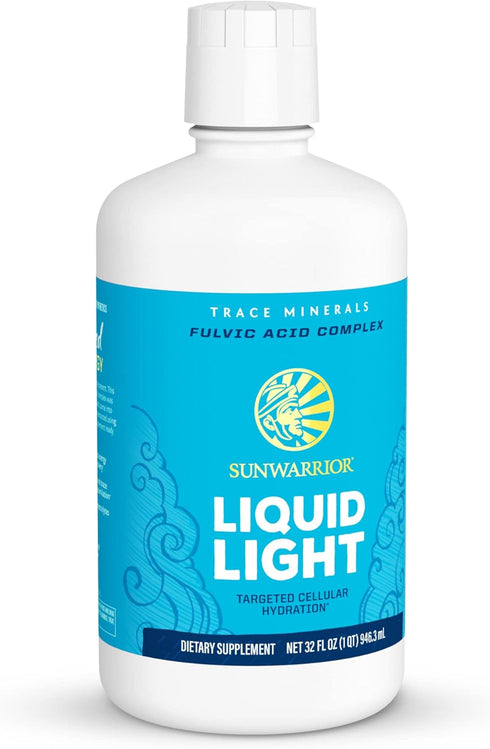 Fulvic Acid Trace Minerals Drops Supplement - Organic Liquid Mineral Water Drops, Vegan, 32 Fl Oz by Sunwarrior