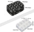 Skerhhux 7 Skull Black Halloween Pill Case Travel Pill Organizer Weekly Day Portable with Zipper Medicine Box Pill Case