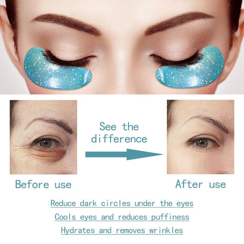 Under Eye Patches for Puffy Eyes, 10 Pairs Gel Pads for Dark Circles, Hyaluronic Acid Eye Pads for Anti Aging