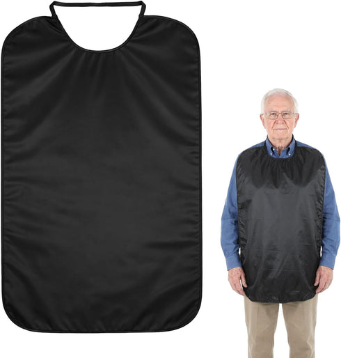 TIESOME 1 Pcs Bibs for Adults, Double Layer Stretchable Adult Bib 2817 Inch,