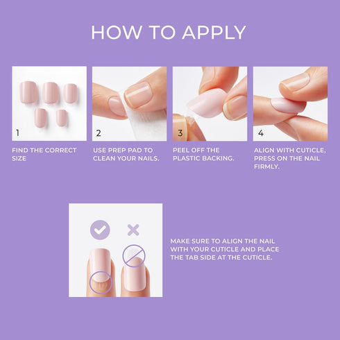 KISS imPRESS No Glue Mani Press On Nails, 'Petal Pink', Short Size, Squoval Shape, Includes 30 Nails