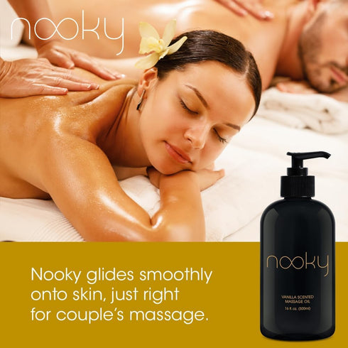 Oil.16 Nooky Vanilla Massage Oil with Fractionated Coconut Ounce