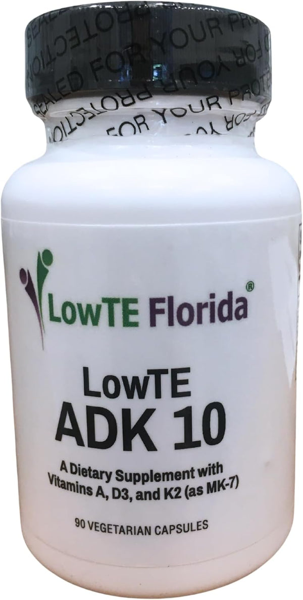 ADK 10-90 Capsules, Vitamin D3 K2 & A, Multivitamin Supplement for Stronger Bones, Teeth & Heart, High Potency