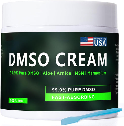 Smelling salts DMSO Cream, 99.9% Pure DMSO, Low Odor, Non-Greasy, 4 oz