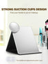 20X Magnifying Makeup Mirror with 2 Suction Cups, 3.5 inches, Grey, Includes Slant Tweezers, 1PCS