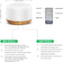 300ML Essential Oil Diffuser, Remote Control Ultrasonic Aromatherapy Oil Diffuser, 7 LED Light Colors