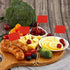 JAVD CYPS 100 Pcs Color Toothpick Flag (Red) - Blank Toothpick Flags for Fruit Cheese Markers