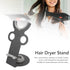Nozzle Hair Dryer Stand Holder, Attachment Parts Organizer, Home Bathroom Salon Iron Ergonomic Hair Dryer Rack
