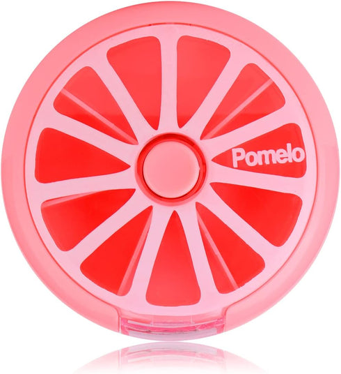 KINMINGZHU Creative Portable Mini 7 Day Weekly Circular Shape Rotary Cute Fruit Style
