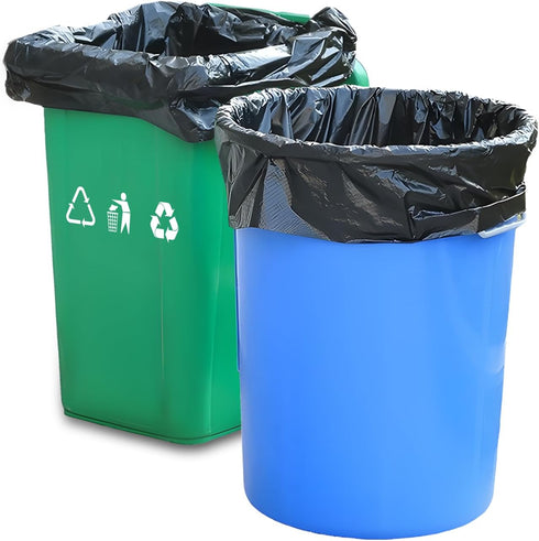 Uieogio 45-50 50 Count 39x46 Inches,100 cm 120 cm Gallon Heavy Duty Trash Bags with Extra Thick, Leak-Proof Contractor