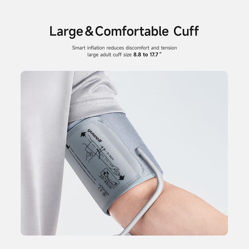 yuwell Blood Pressure Monitor, Digital Upper Arm Cuff Machine for Home Use, Large Display, 99 Readings, Voice