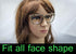 Stylish Blue Light Block Glasses for Women, Oversized Big Frame, Eye Strain UV Glare Blocker Lens, Metal Temples